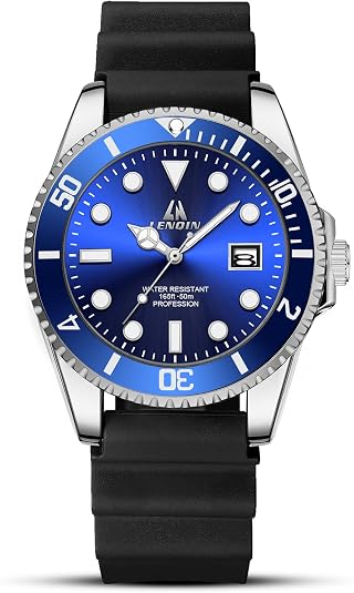 LN LENQIN Mens Watches Stainless Steel Waterproof Watch for Men