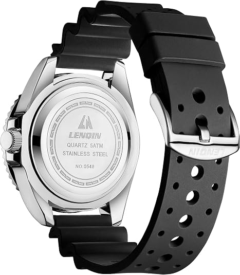 LN LENQIN Mens Watches Stainless Steel Waterproof Watch for Men